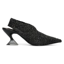 AJ651 Escarpin en raphia