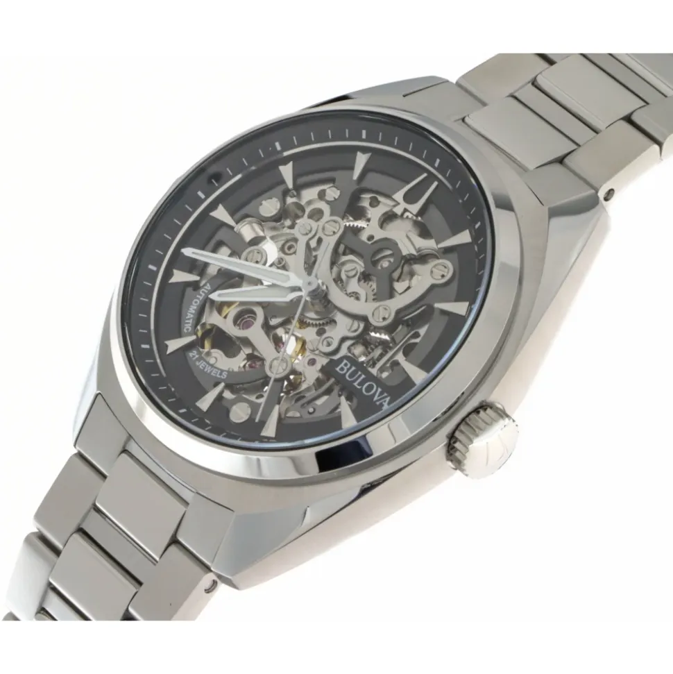 96A293 - Montre Homme Bulova - Automatique Squelette Surveyor