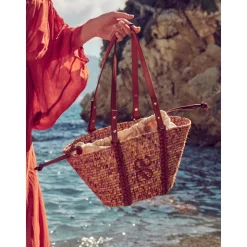 Baby Capri Sac Panier en Paille