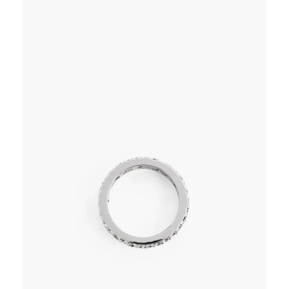 Bague en Argent Monogramme et Cristaux