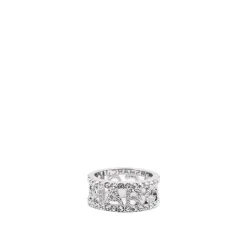 Bague en Argent Monogramme et Cristaux