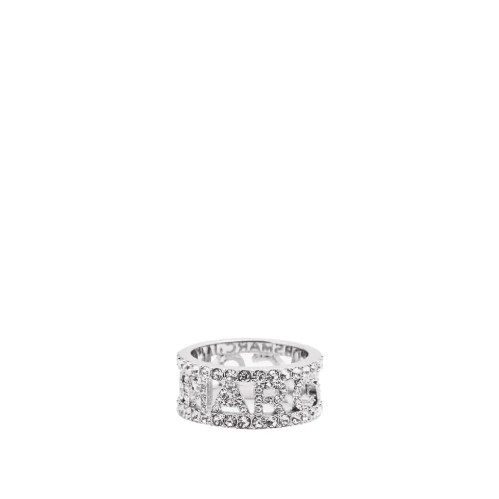 Bague en Argent Monogramme et Cristaux