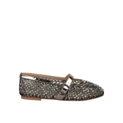Ballerine en filet avec strass