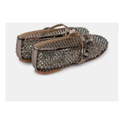 Ballerine en filet avec strass