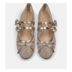 Ballerine filet boucles strass
