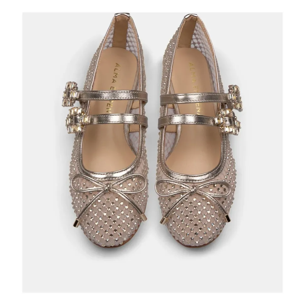 Ballerine filet boucles strass