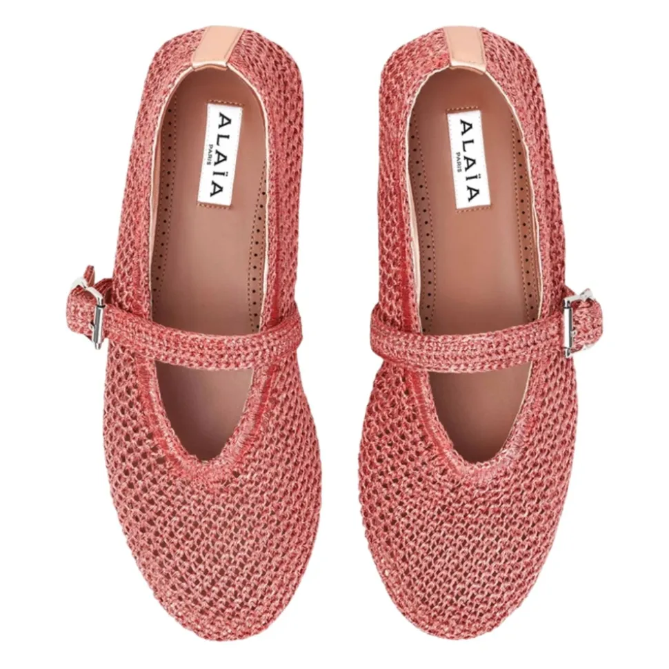 Ballerine plate en résille