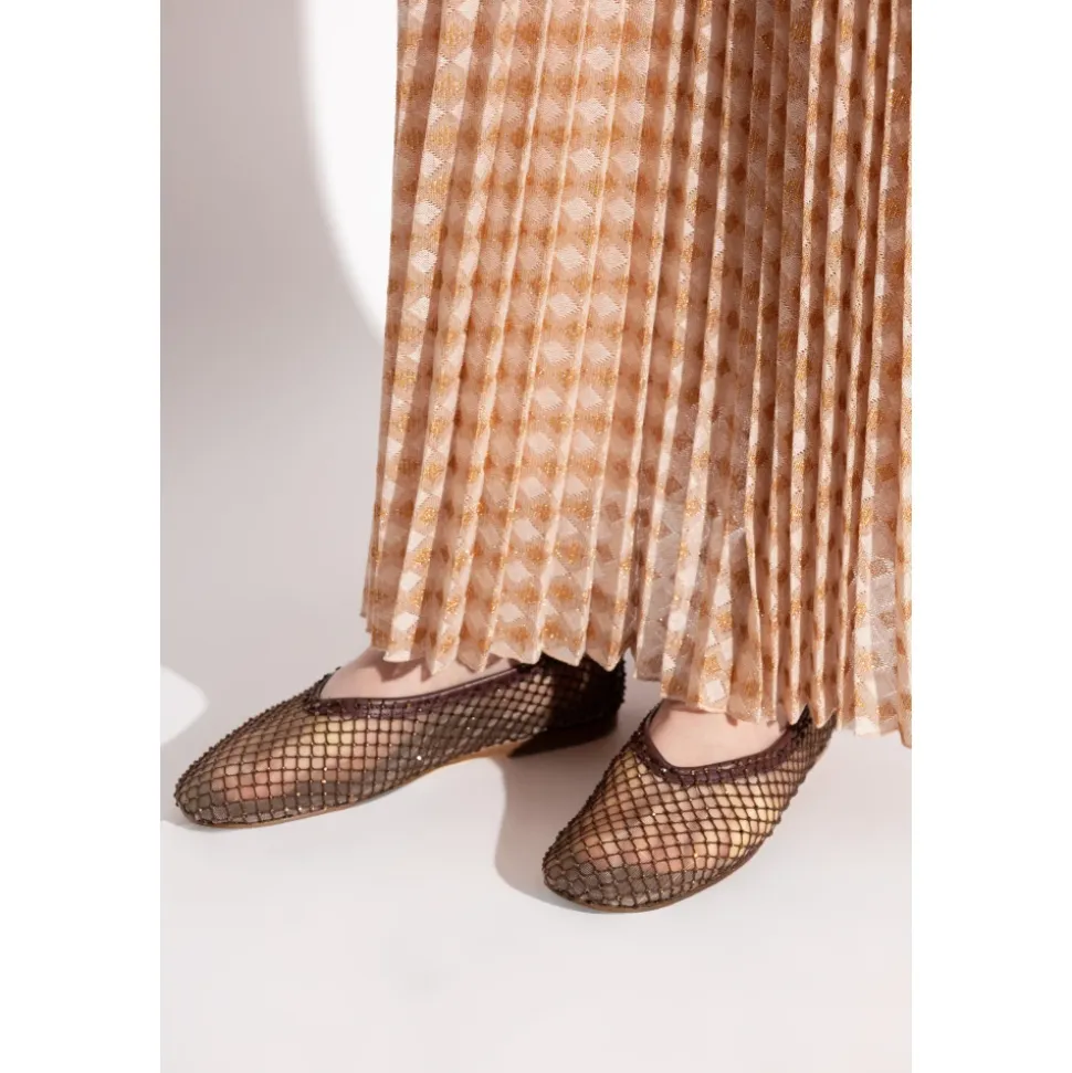 Ballerines avec Cristaux Scintillants