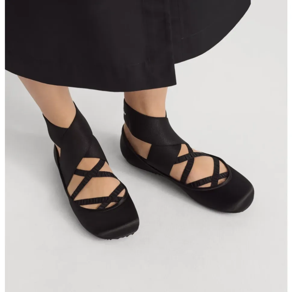 Ballerines Noires avec Bride Élastique