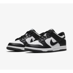 Baskets Dunk Blanc Noir Basses