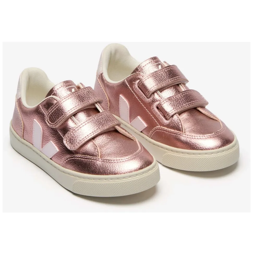 Baskets Roses en Cuir Chromefree V-12