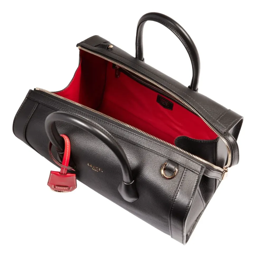 BCBG Sac à main en cuir noir