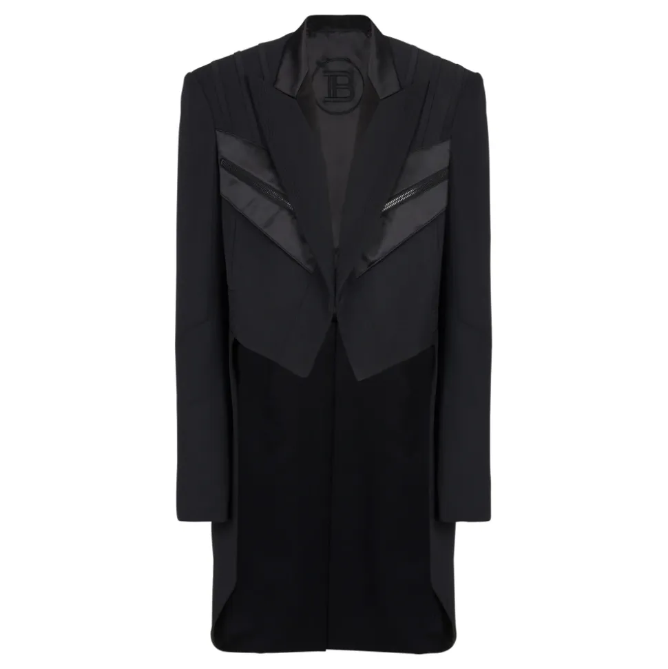 Blazer avec -de-pie en satin