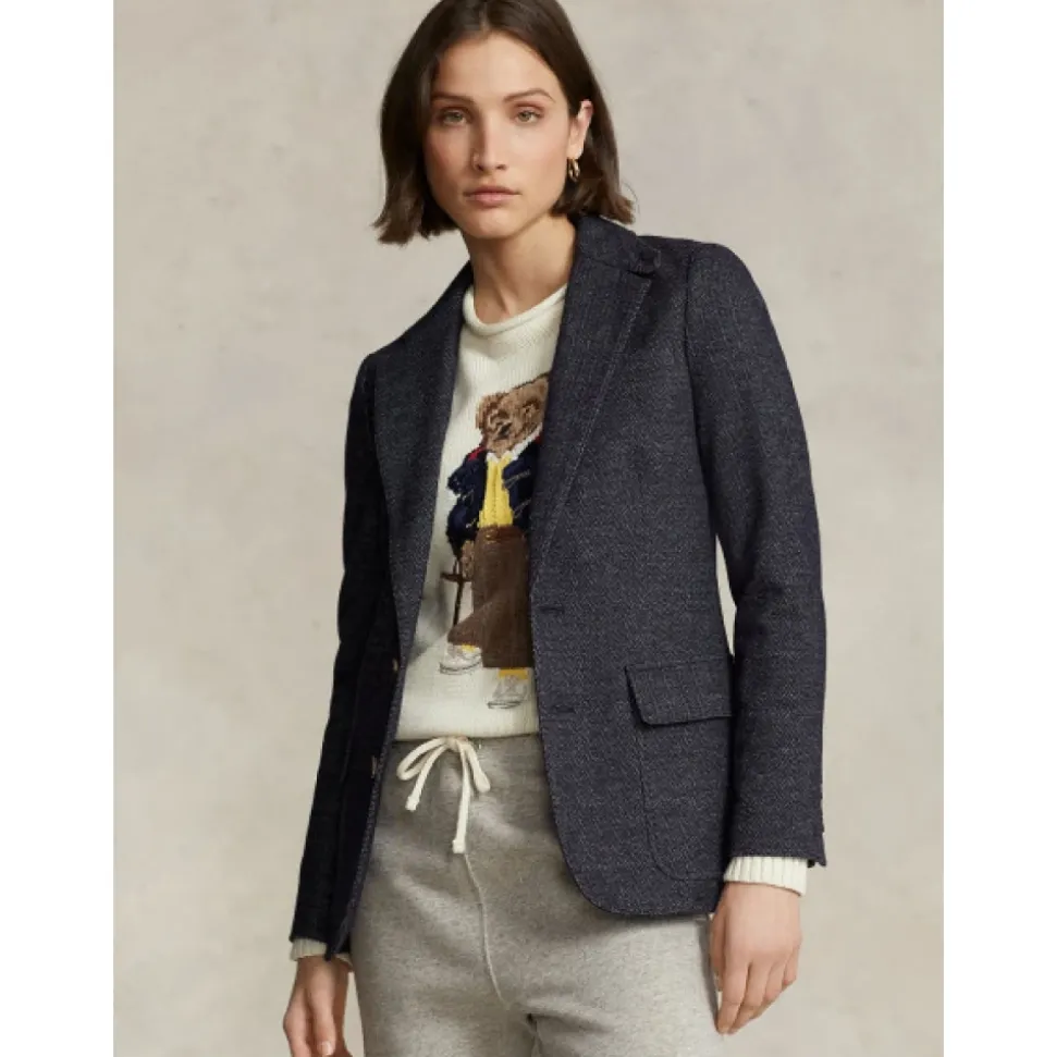 Blazer Chevron à Chevrons