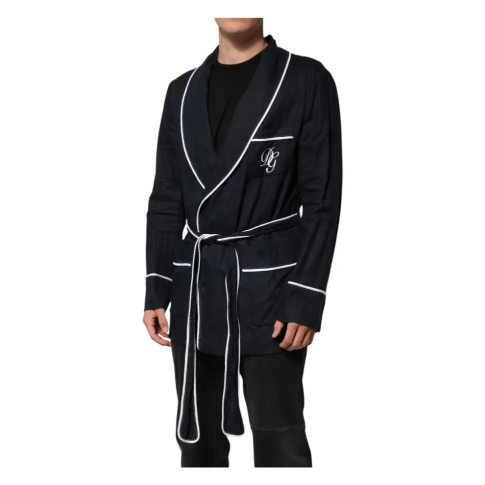 Blazer en lin brodé