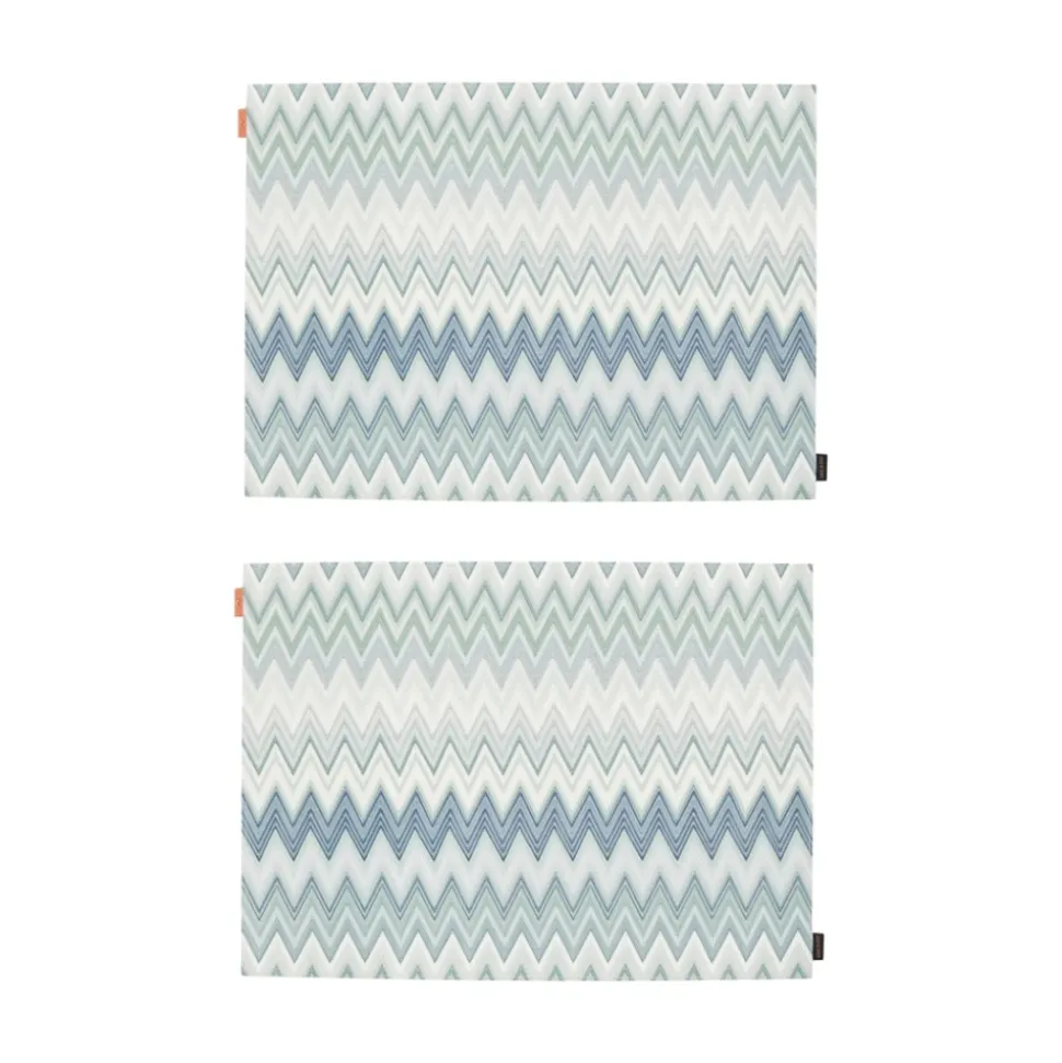 Bleu Ciel Réversible Mini Logo Tag Set