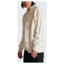 Blouson bomber en coton texturé