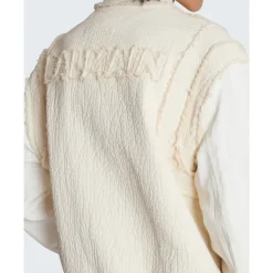 Blouson bomber en coton texturé