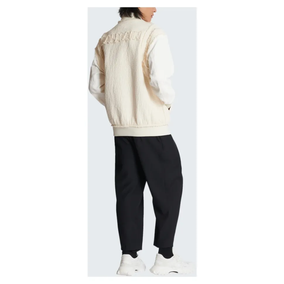 Blouson bomber en coton texturé