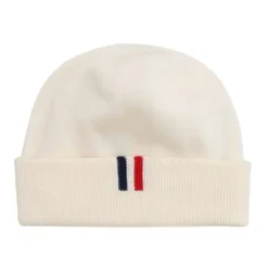 Bonnet en coton avec revers et détail logo