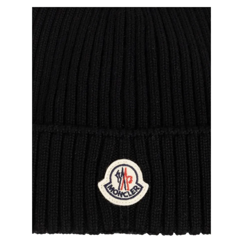 Bonnet en laine avec logo