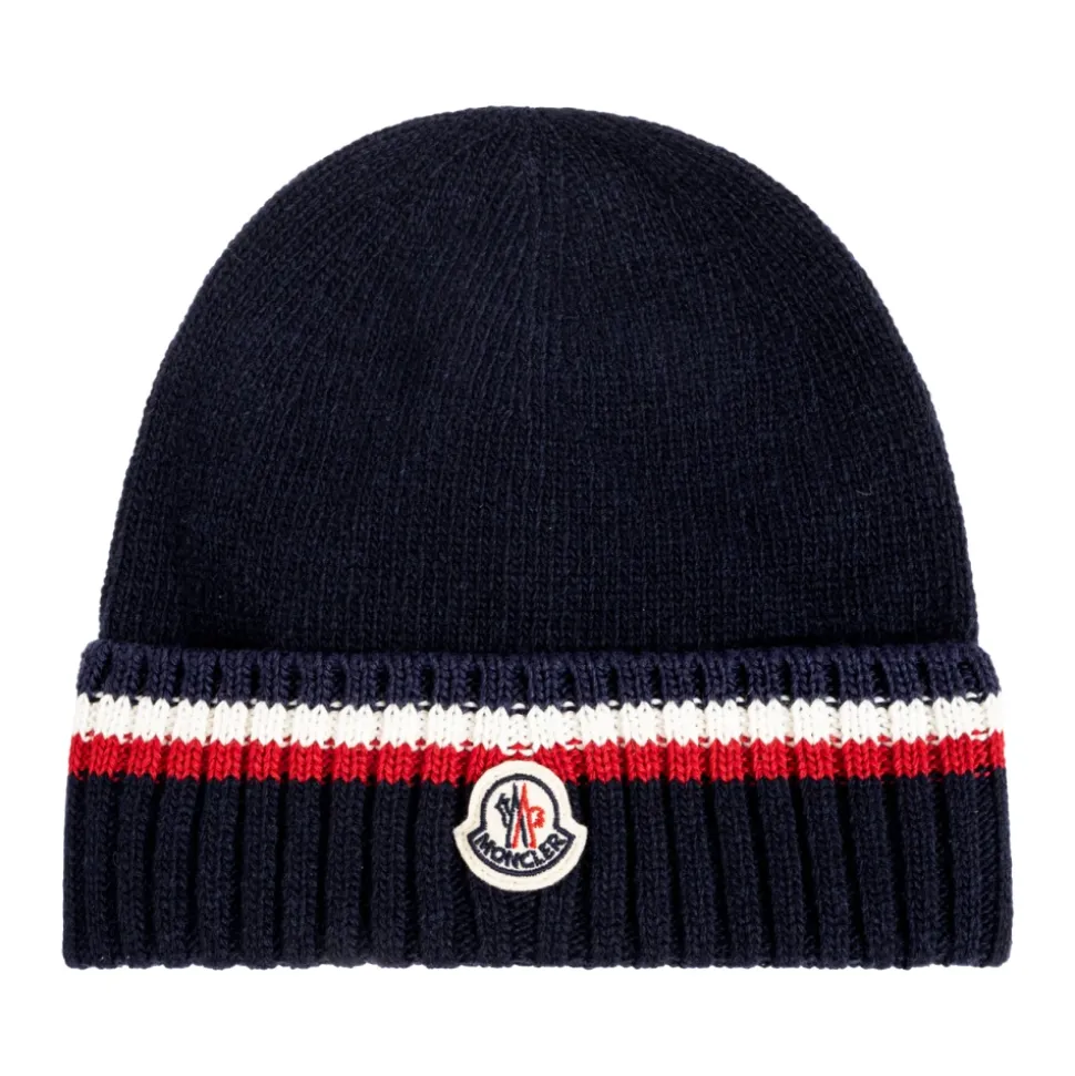 Bonnet en laine avec logo