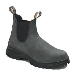 Boots Chelsea Unisexes en Cuir Rustique