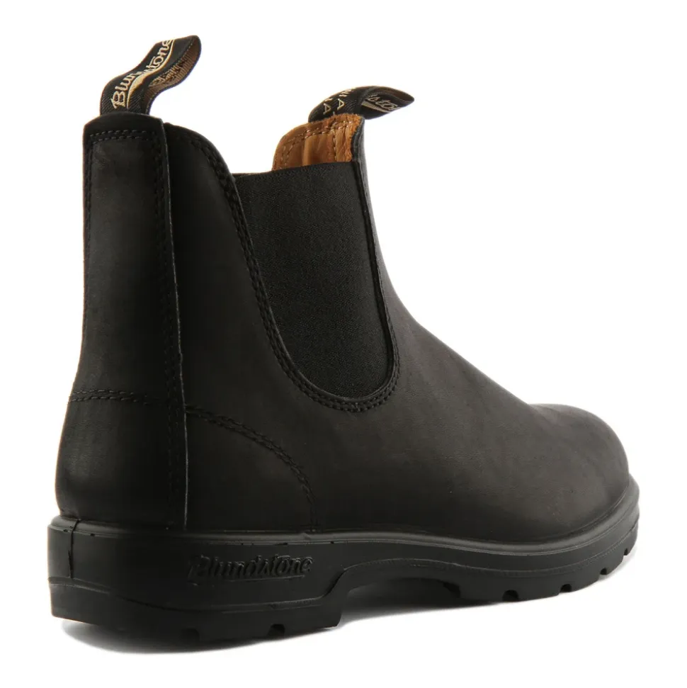 Bottes Chelsea en Cuir Noir avec Technologie XRD