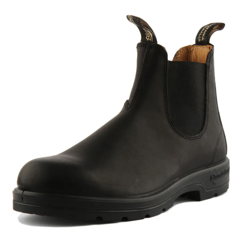Bottes Chelsea en Cuir Noir avec Technologie XRD