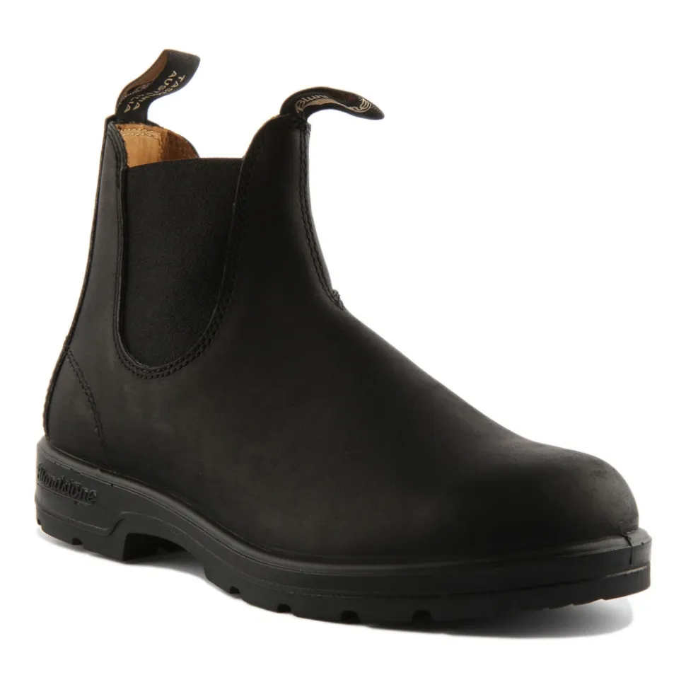 Bottes Chelsea en Cuir Noir avec Technologie XRD
