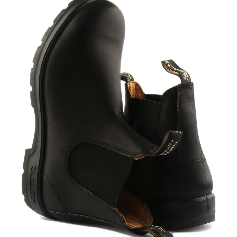 Bottes Chelsea en Cuir Noir avec Technologie XRD