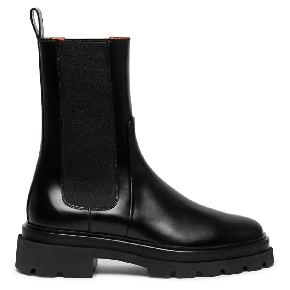 Bottes de combat en cuir élégantes