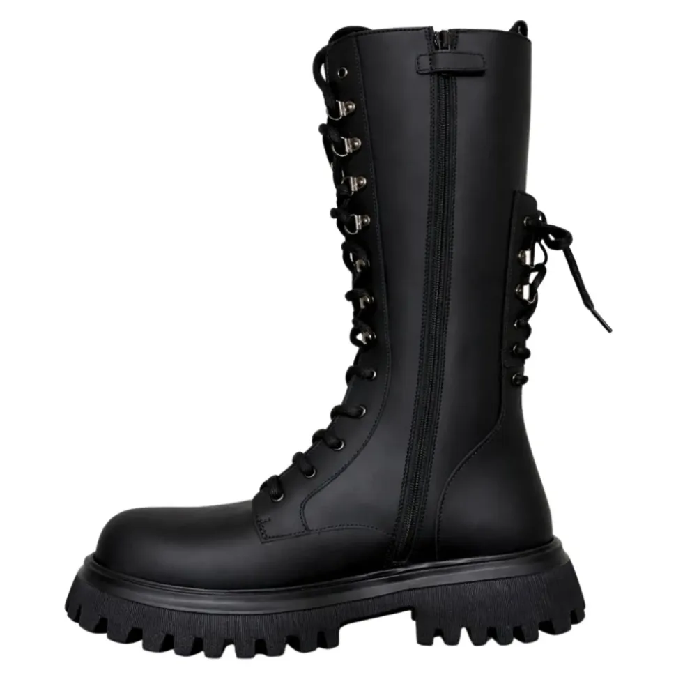 Bottes en cuir de veau Nappa