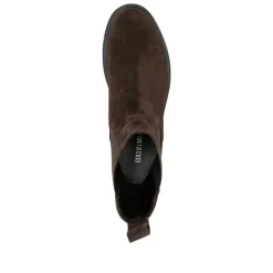 Bottes en Daim Noir à Bout Amande