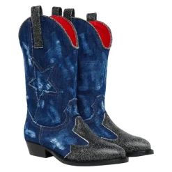 Bottes Texanes Super Star en Denim