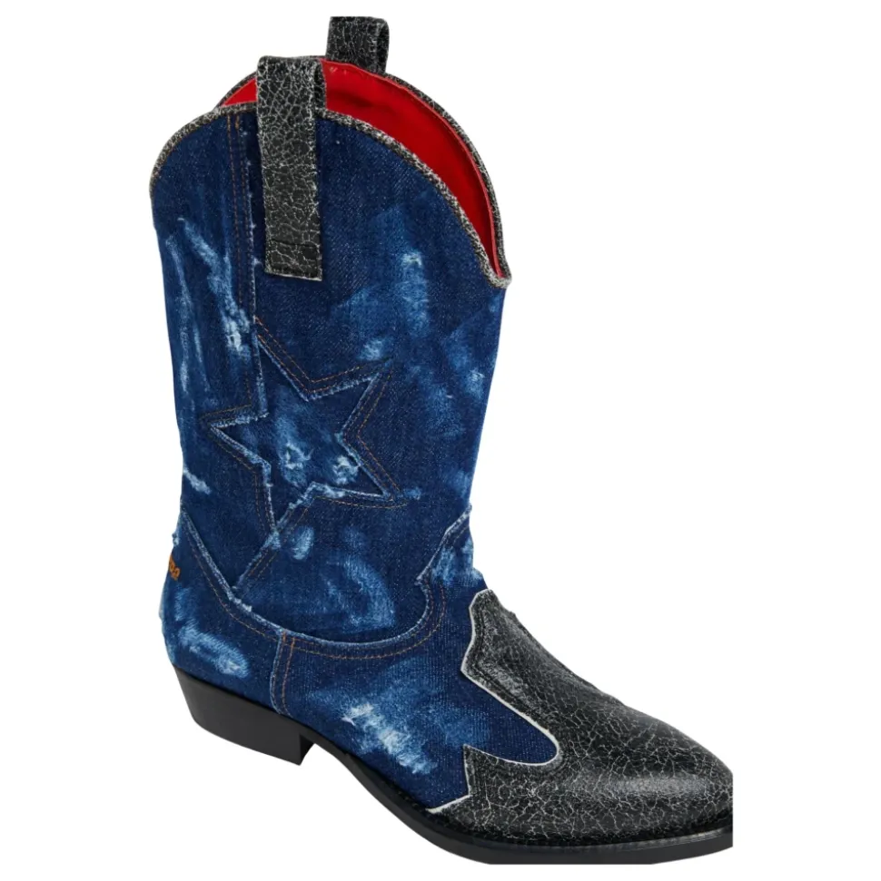 Bottes Texanes Super Star en Denim