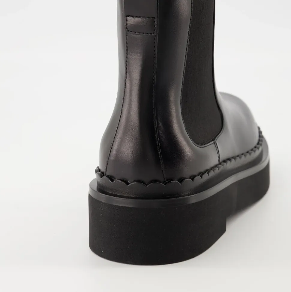 Bottines Beatle en cuir noir