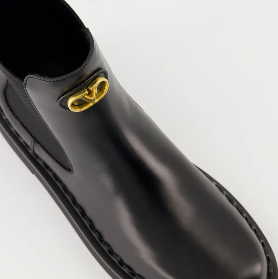 Bottines Beatle en cuir noir