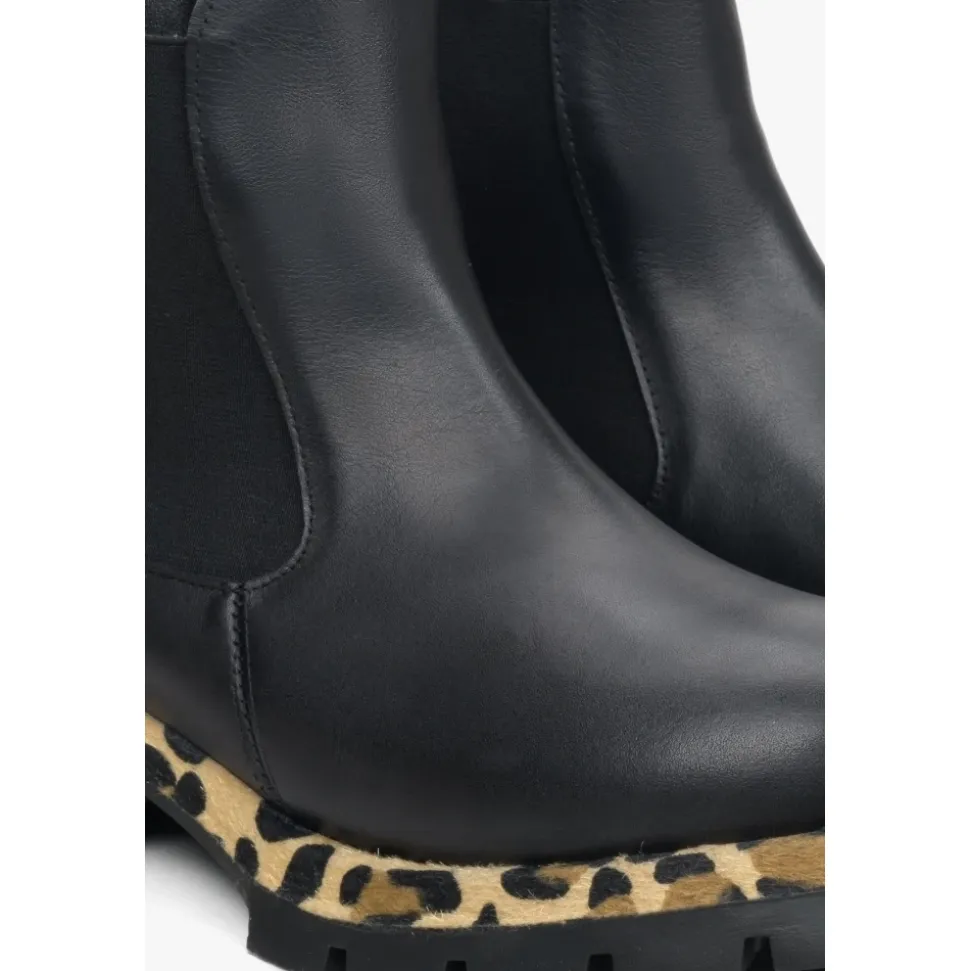 Bottines Chelsea en cuir