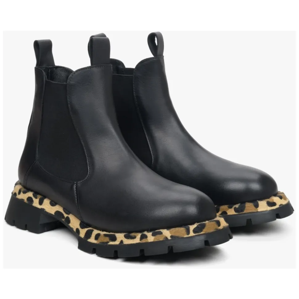 Bottines Chelsea en cuir