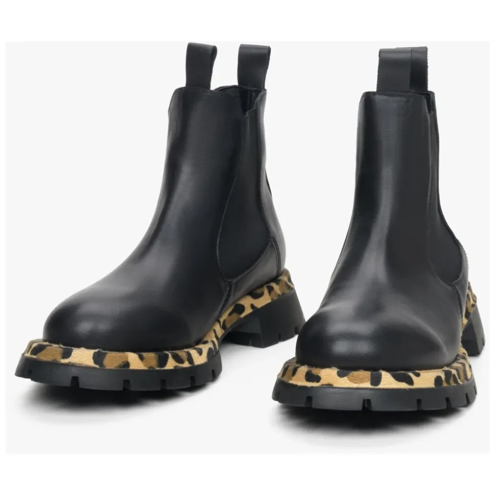 Bottines Chelsea en cuir