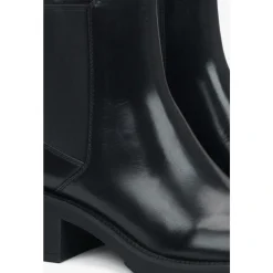 Bottines Chelsea en Cuir Noir