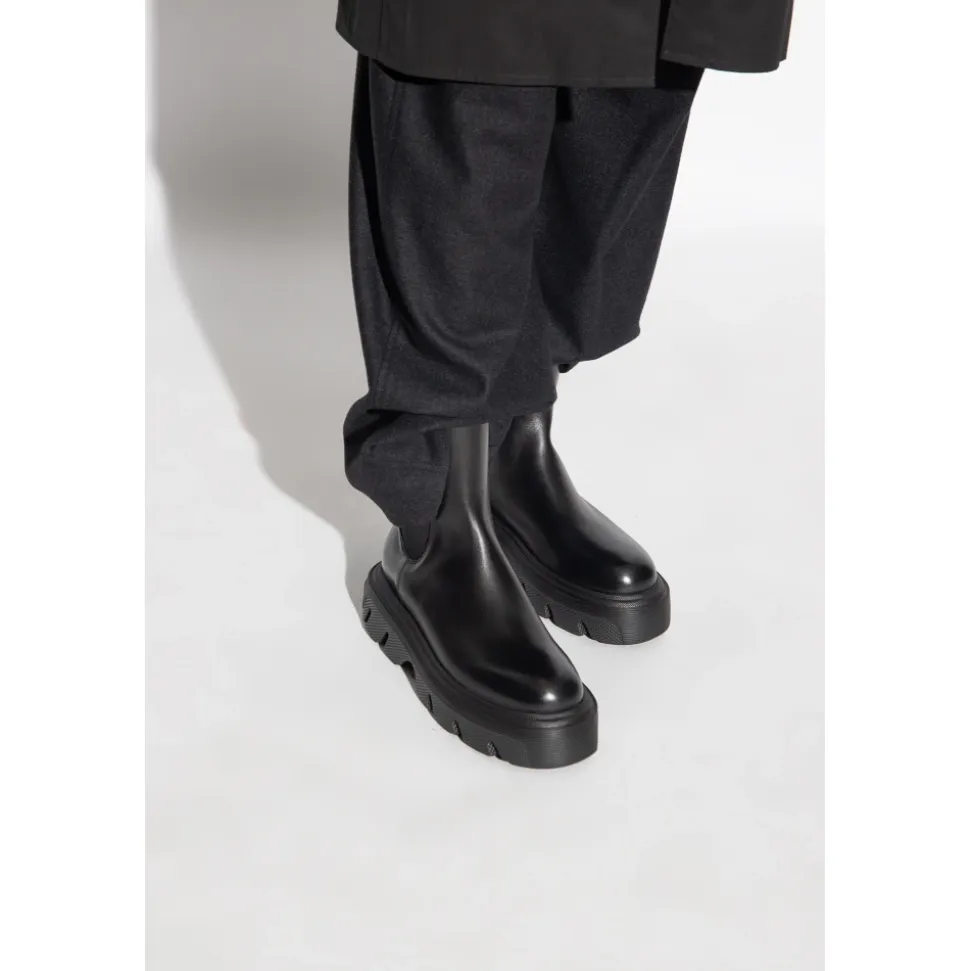 Bottines en cuir