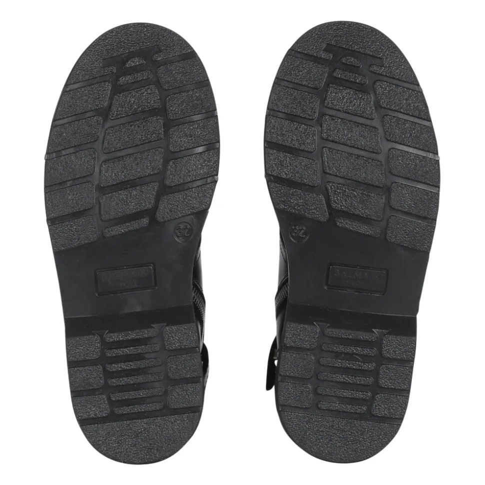 Bottines en cuir à logo