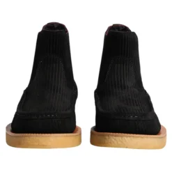 Bottines en daim noir slip on