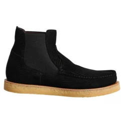 Bottines en daim noir slip on