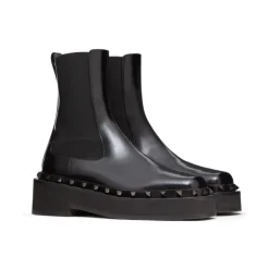 Bottines 70 mm en cuir de veau Vlogo Signature