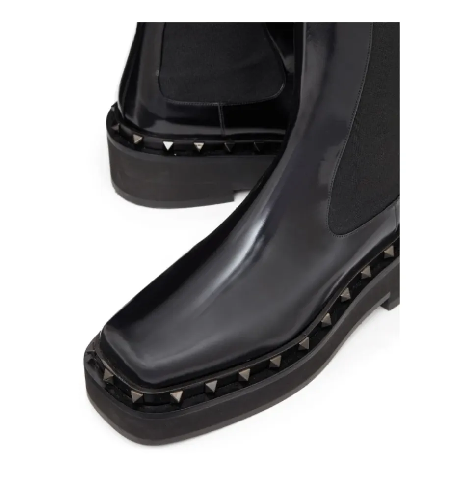 Bottines 70 mm en cuir de veau Vlogo Signature
