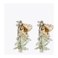 Boucles d'oreilles brodées pastel