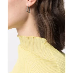 Boucles doreilles en argent zircone diamant
